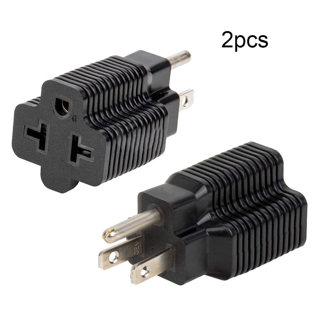 Household Electrical Adapter Nema 5-20R To Nema 5-15P Conversion Plug 2Pcs - Image 1