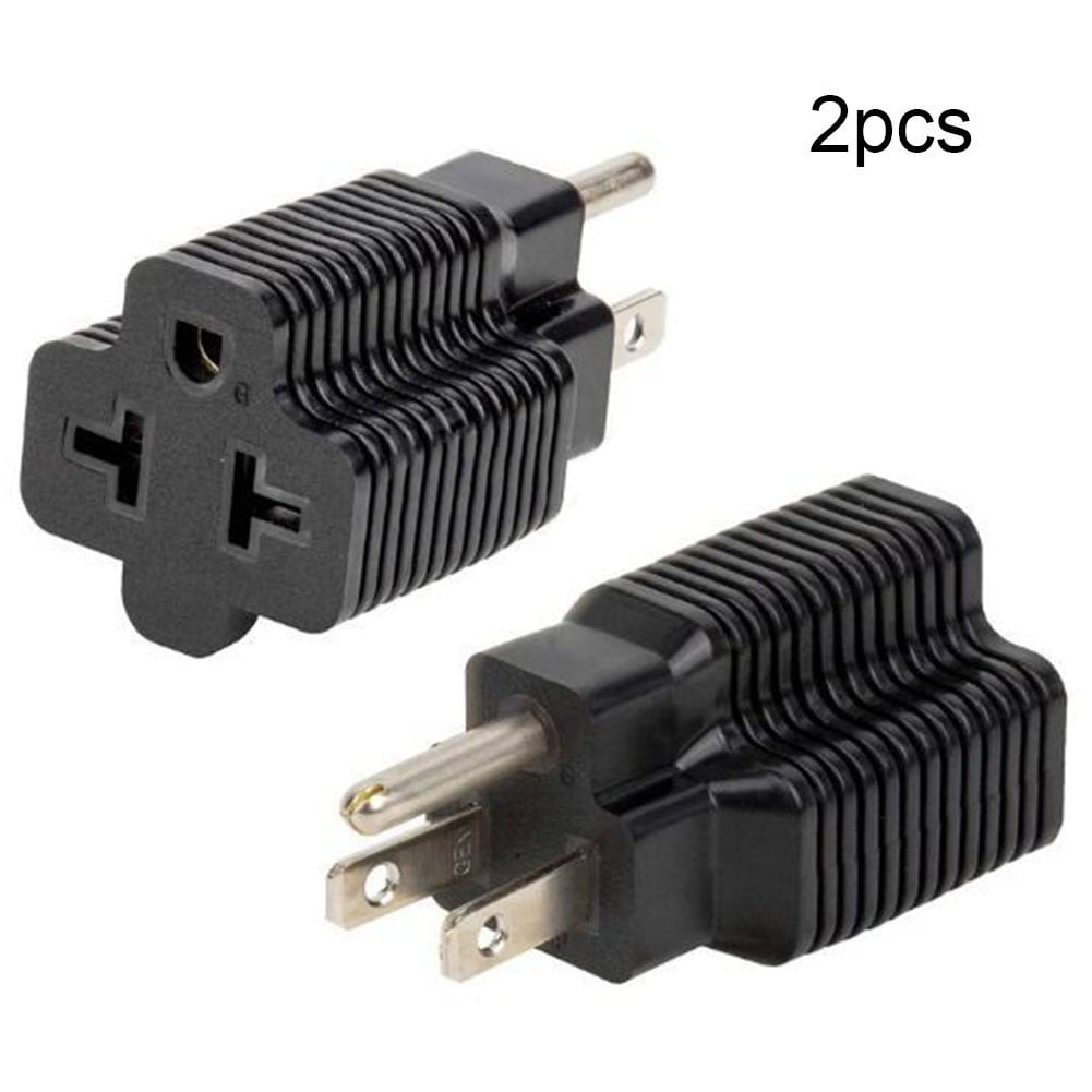 Household Electrical Adapter Nema 5-20R To Nema 5-15P Conversion Plug 2Pcs - Image 2