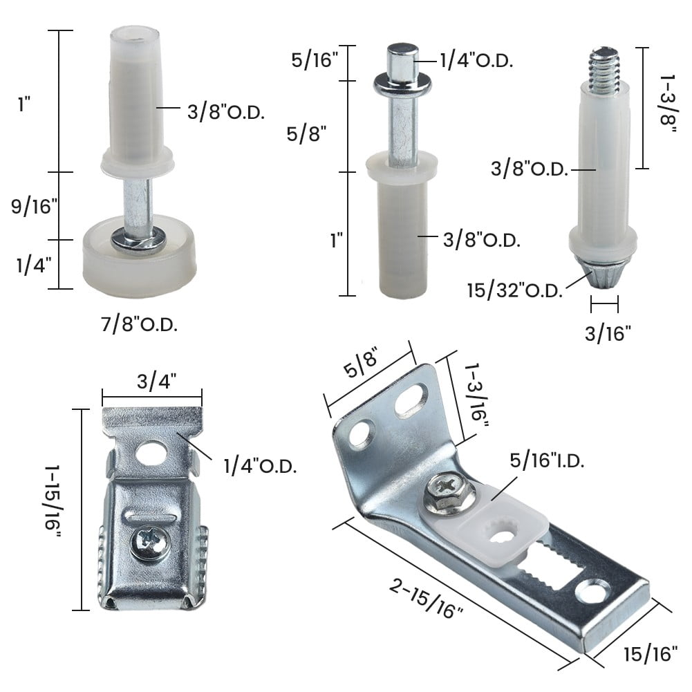 6Pack Bi-Fold Door Hardware Repair Kit For 1