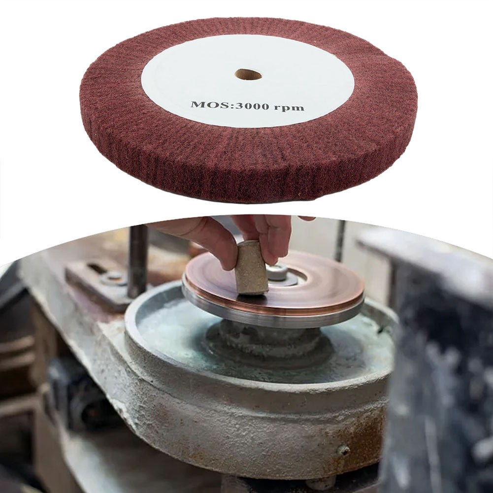 4”~12“ Nylon Fiber Flap Polishing Wheel Disc Non-Woven Abrasive Buffing 320-Grit 125Mm Smile Home 125Mm - Image 2