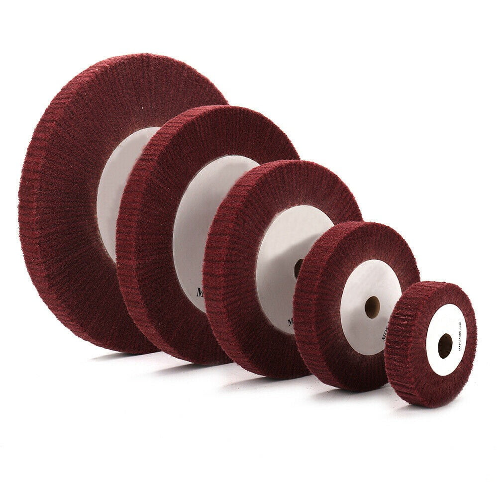 4”~12“ Nylon Fiber Flap Polishing Wheel Disc Non-Woven Abrasive Buffing 320-Grit 125Mm Smile Home 125Mm - Image 5