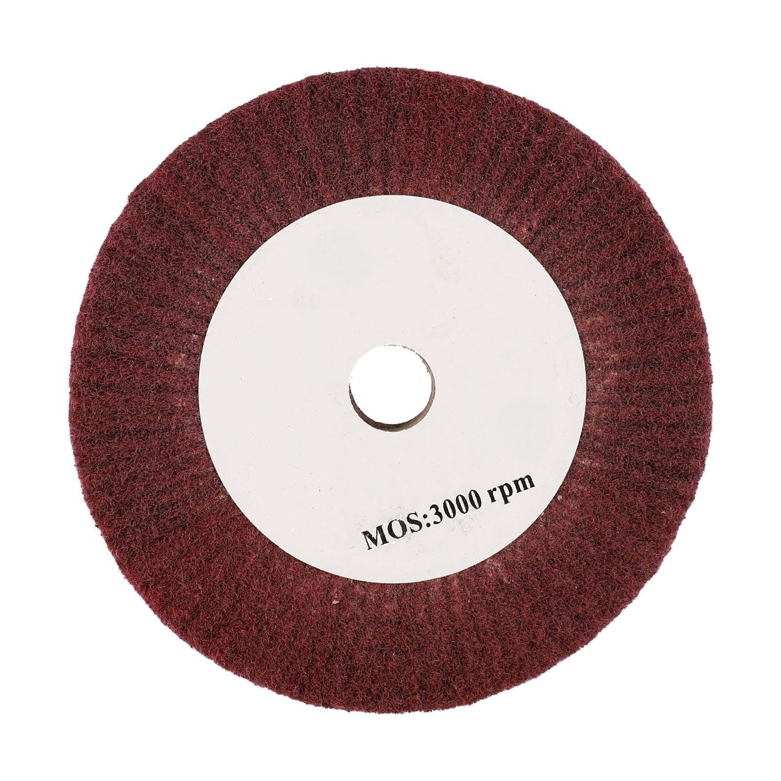 4”~12“ Nylon Fiber Flap Polishing Wheel Disc Non-Woven Abrasive Buffing 320-Grit 125Mm Smile Home 150Mm - Image 7