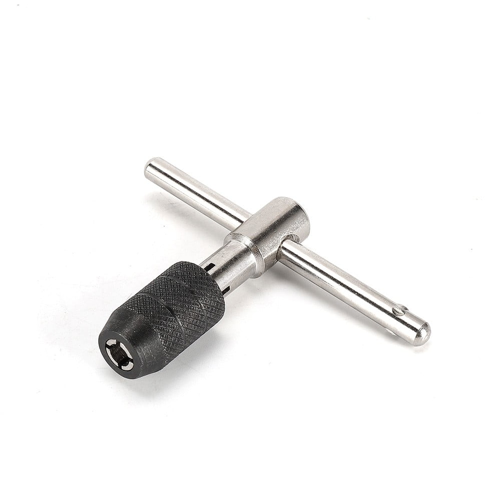 6Pcs for M3-M8 Tap Drill Set T Handle Ratchet Tap Wrench Machinist Tool with Screw - Image 1