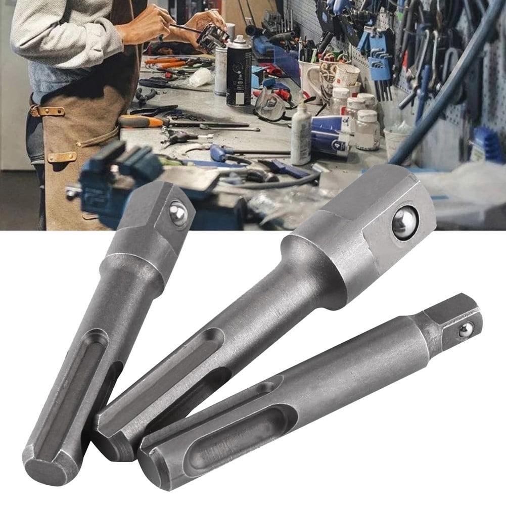 3Pcs for Sds Plus Shank Socket Driver Adapter Power Drill Bit Chuck Extensionadapter - Image 4