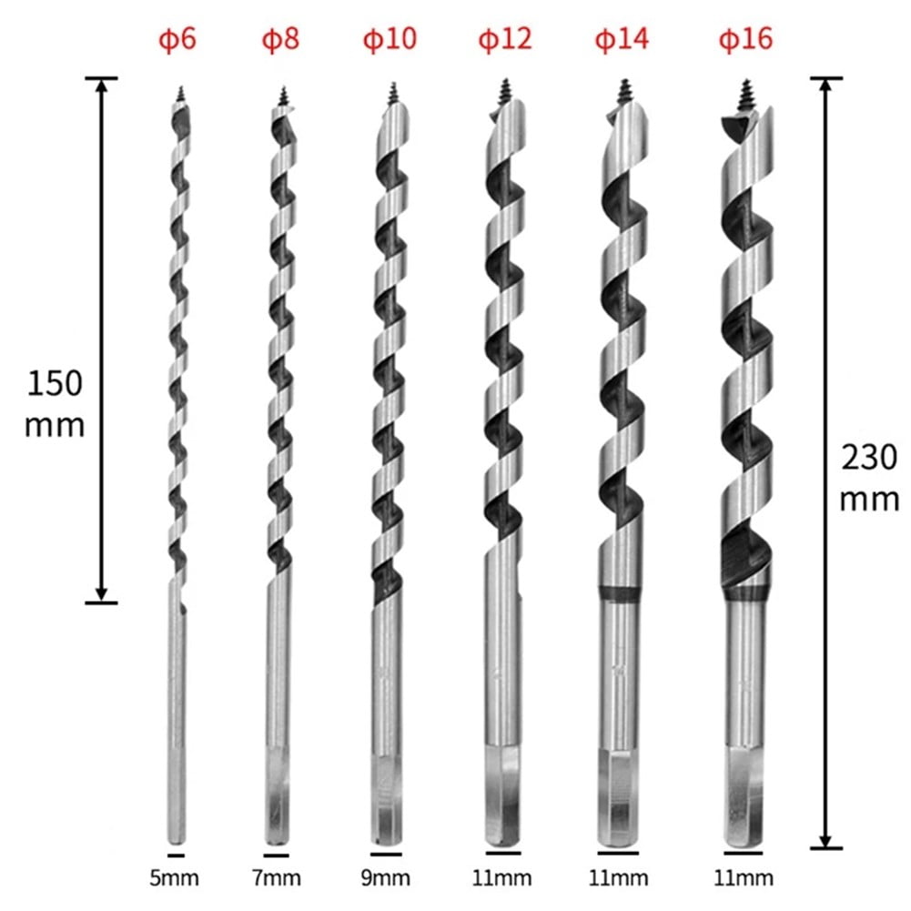 1Pc 230Mm Long Woodworking Center Auger Drill Bit for Wood Drilling Tools 6-25Mm 10Mm - Image 3