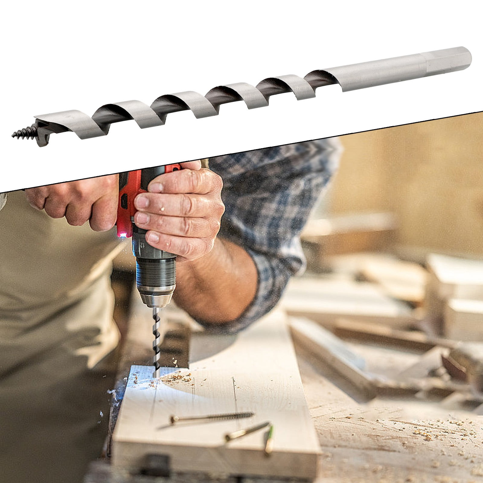 1Pc 230Mm Long Woodworking Center Auger Drill Bit for Wood Drilling Tools 6-25Mm 10Mm 12Mm - Image 8