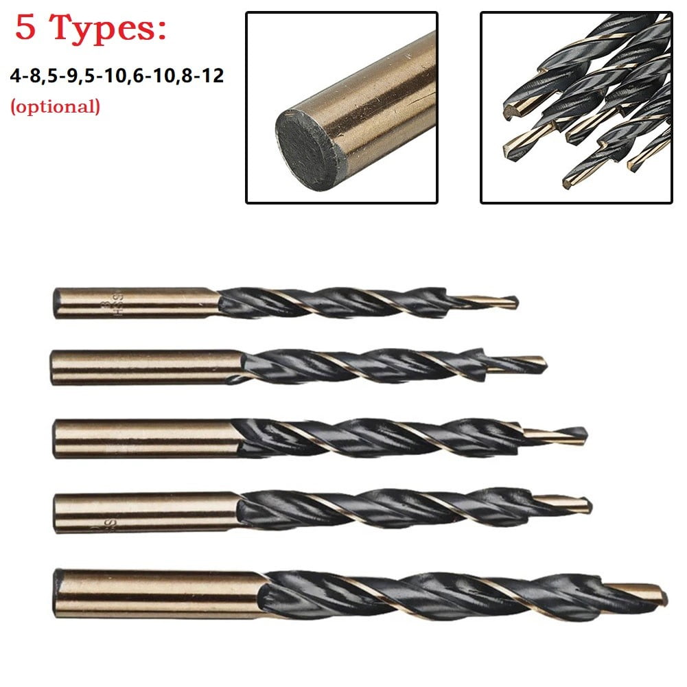 Step Drill Bits Manual Pocket Hole Jig 8-4/9-5/10-5/10-6/12-8Mm Woodworking Tool 45421 45516 - Image 1