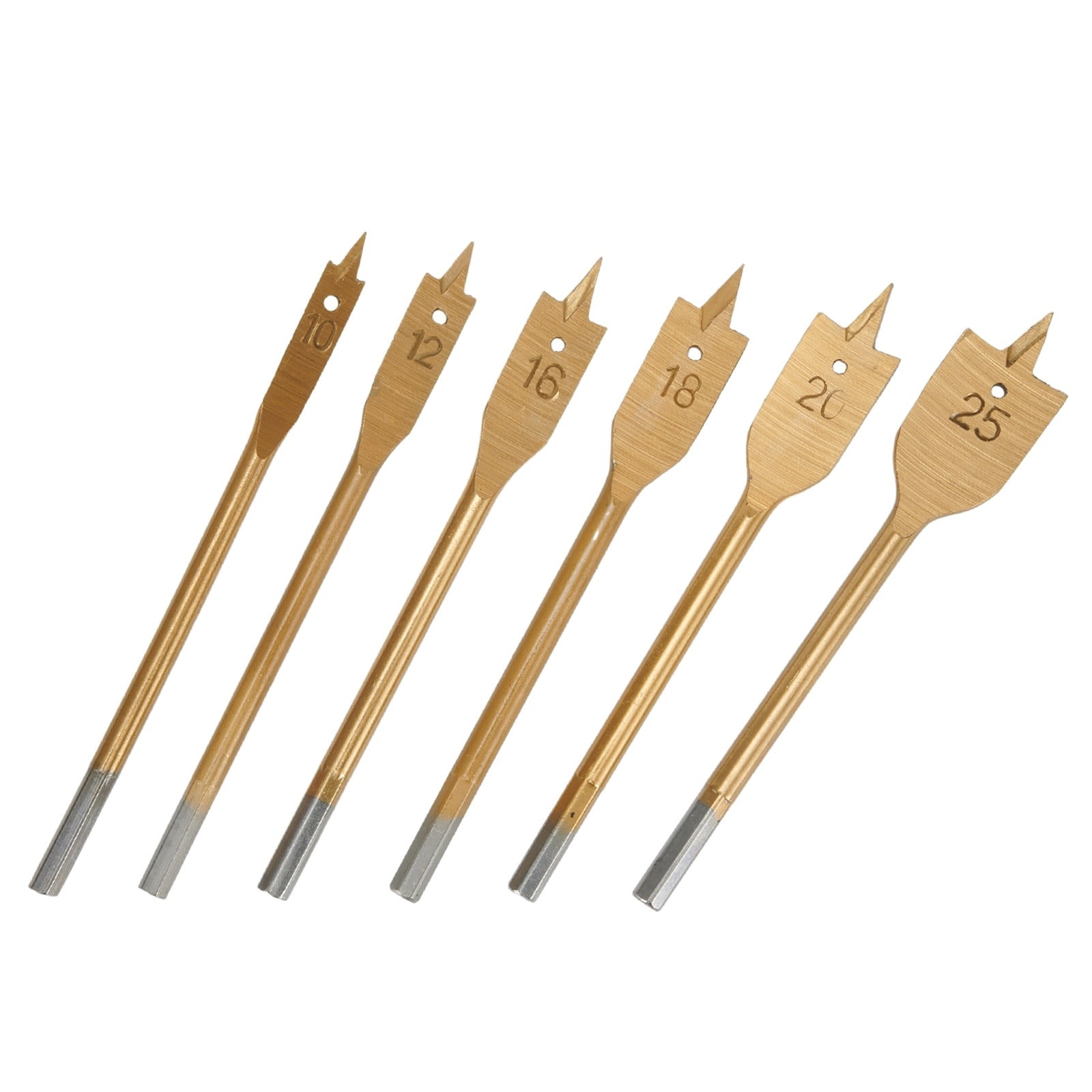 6Pcs Spade Flat Wood Drill Bit Woodworking Hex Shank Metric 10-25Mm - Image 6
