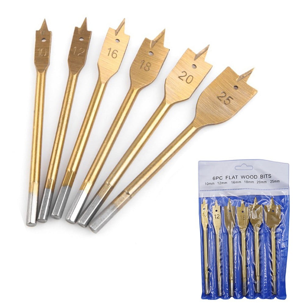 6Pcs Spade Flat Wood Drill Bit Woodworking Hex Shank Metric 10-25Mm - Image 7