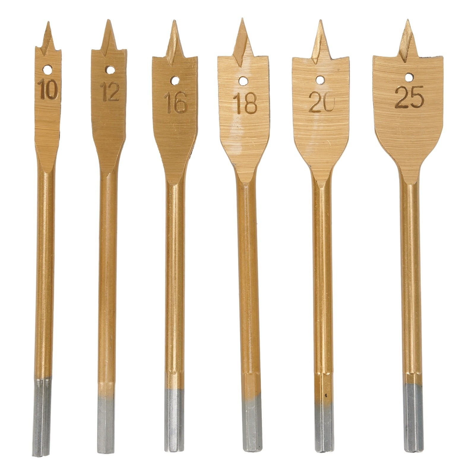 6Pcs Spade Flat Wood Drill Bit Woodworking Hex Shank Metric 10-25Mm - Image 8