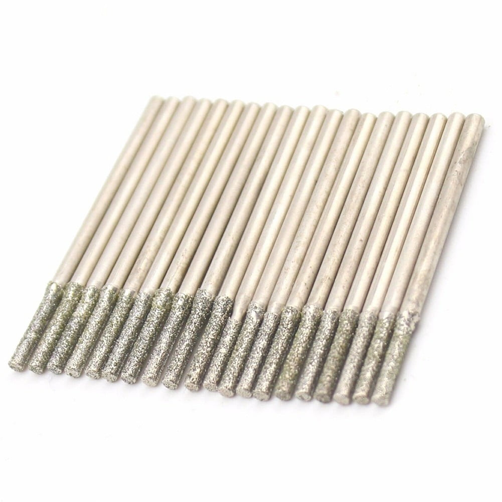 30Pcs 2.0Mm Diamond Saw Drill Hole Cutter Coated Solid Bits for Gemstone - Image 4