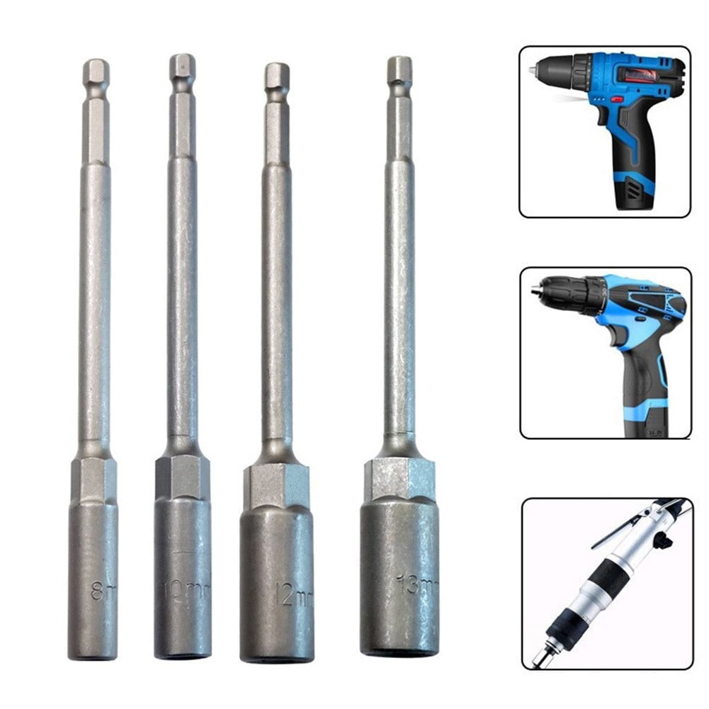 1Pc 150Mm Hexagon Nut Driver Drill Bit Adapter Socket Wrench Extension Sleeve 9Mm Smile Home 17Mm - Image 4