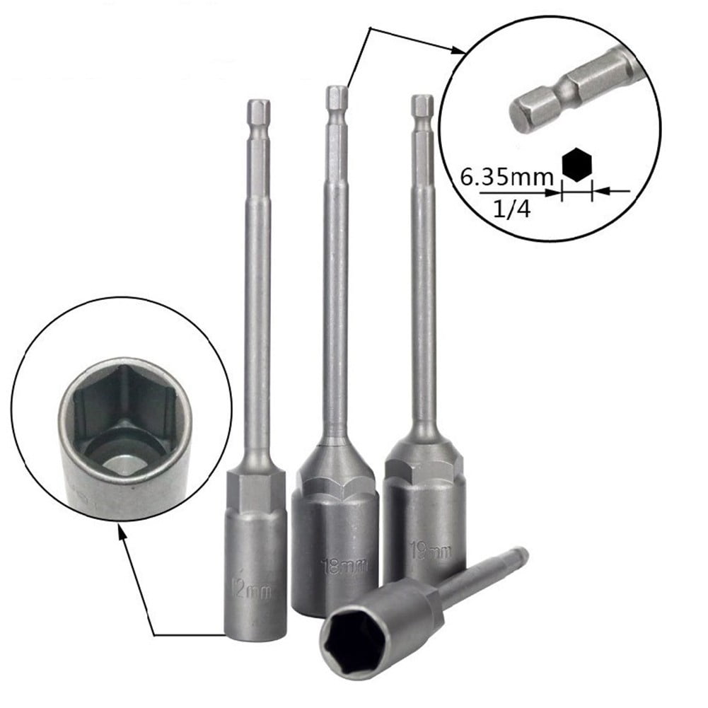 1Pc 150Mm Hexagon Nut Driver Drill Bit Adapter Socket Wrench Extension Sleeve 9Mm Smile Home 18Mm - Image 8