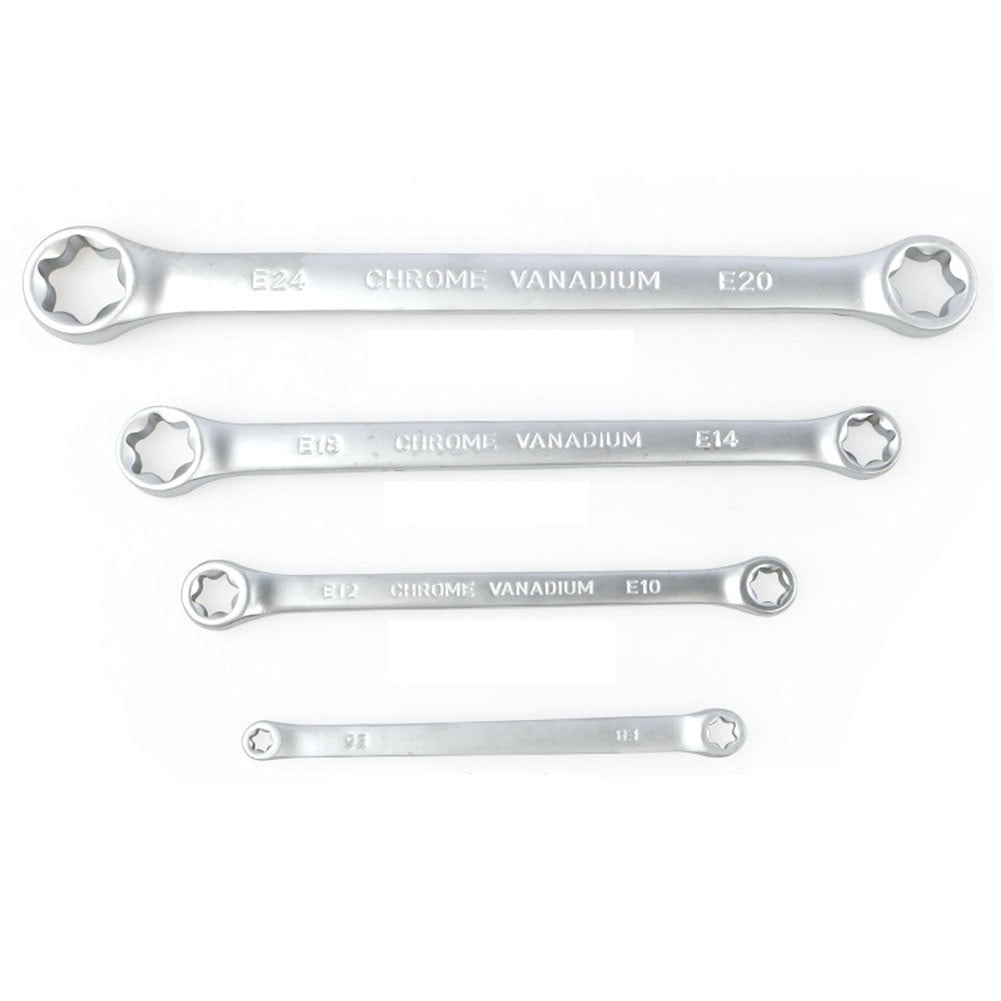 4Pcs Star Double Torx Wrench Spanner E6- E24 E-Type Double-Ended Hexagon - Image 4