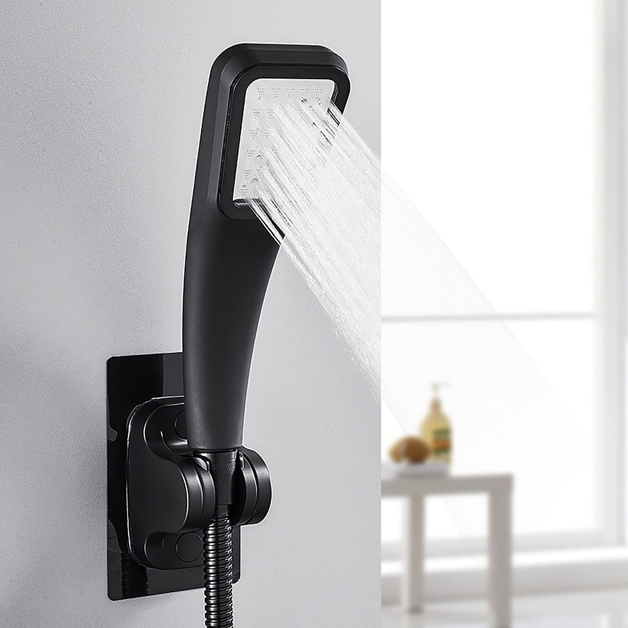 Large Wall Mount Strong Adhesive Waterproof Handheld Shower Holder,Shower Head - Image 5