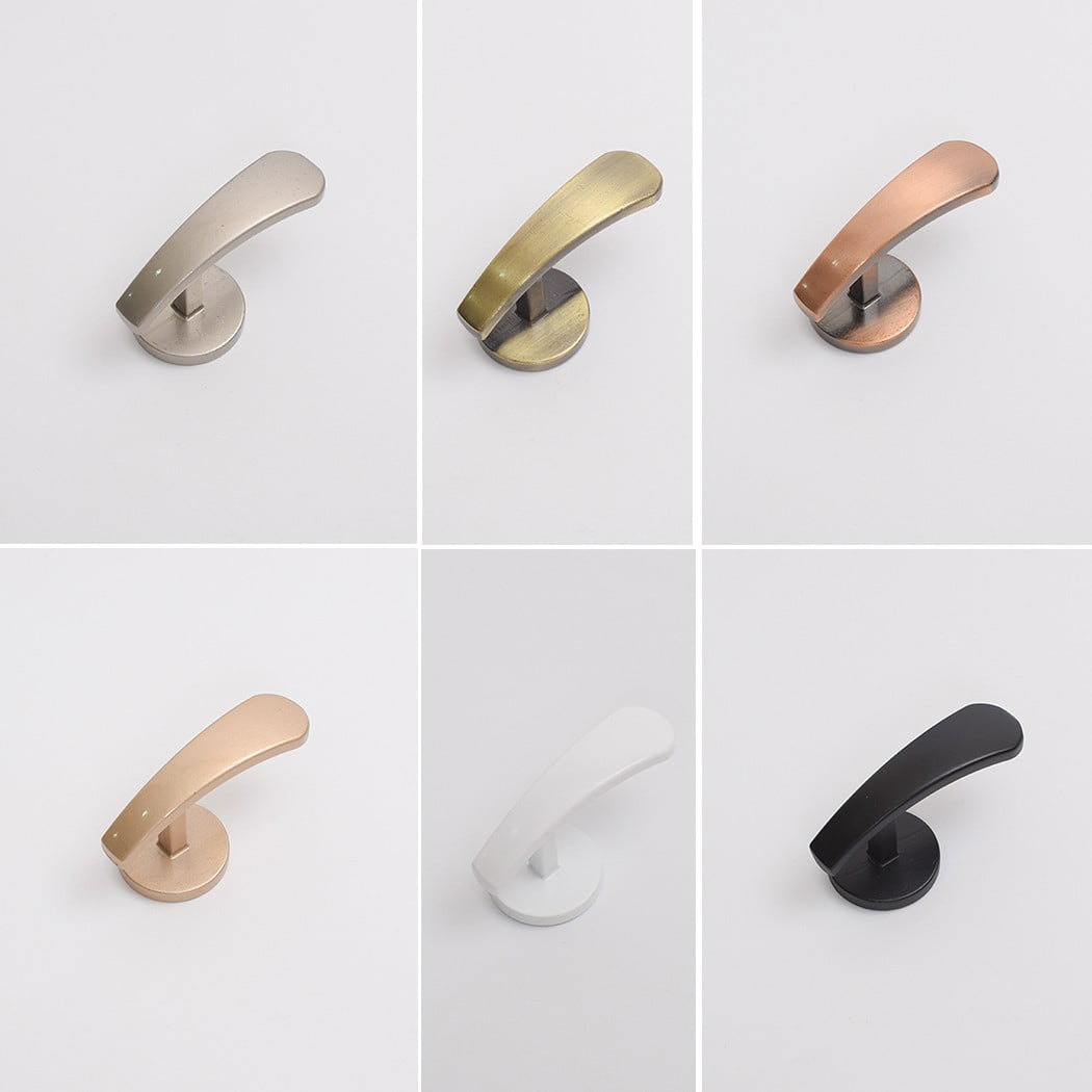Self-Adhesive Wall Hooks - Fabric Curtain Tie Back Stick On Drape Holder Durable Rose Gold 2# Silver - Image 4