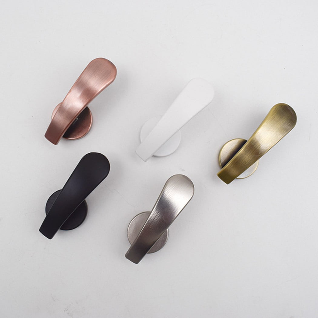 Self-Adhesive Wall Hooks - Fabric Curtain Tie Back Stick On Drape Holder Durable Rose Gold 2# Silver - Image 5