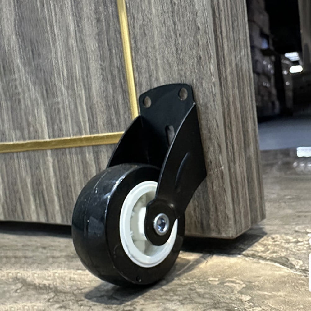 Adjustable Anti Droop Door Support Wheel With Rubber Wheels And Steel Frame Gray Black - Image 5