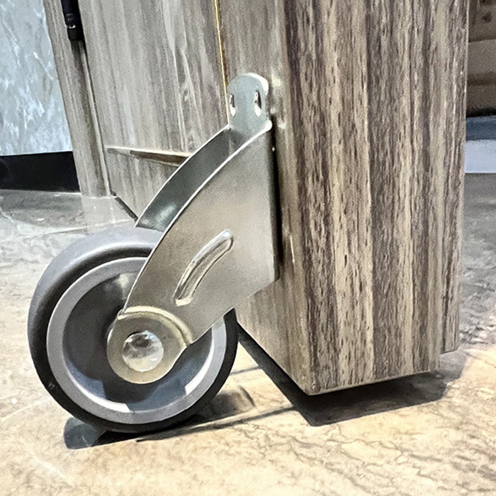 Adjustable Anti Droop Door Support Wheel With Rubber Wheels And Steel Frame Gray Black - Image 6