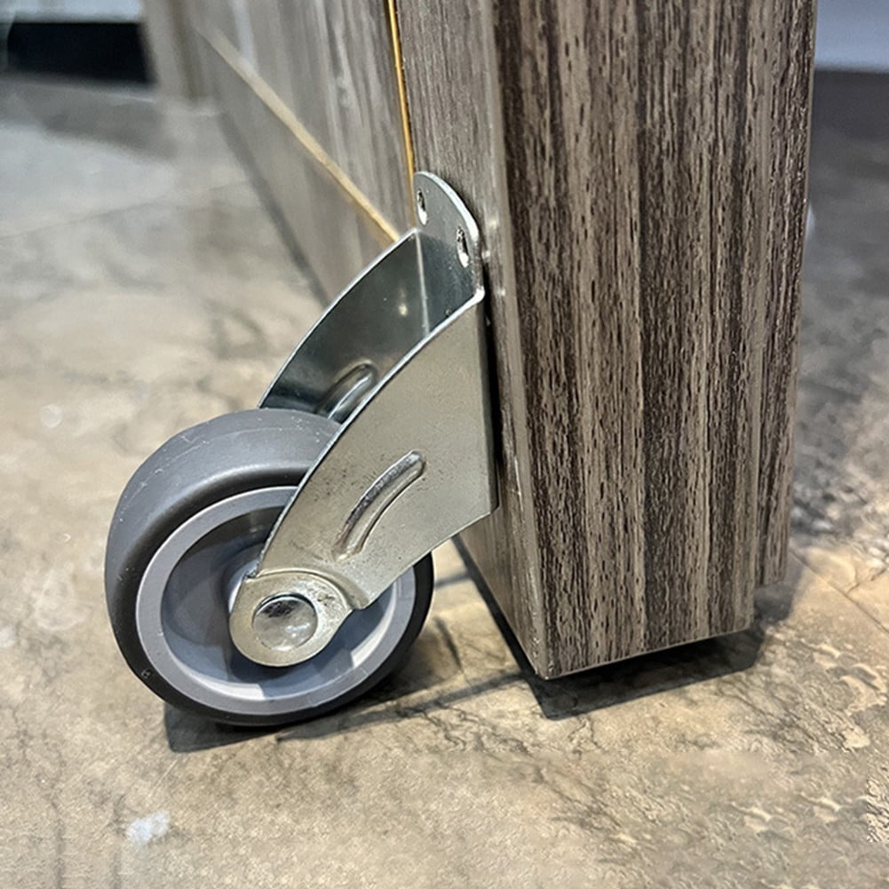 Adjustable Anti Droop Door Support Wheel With Rubber Wheels And Steel Frame Gray - Image 5