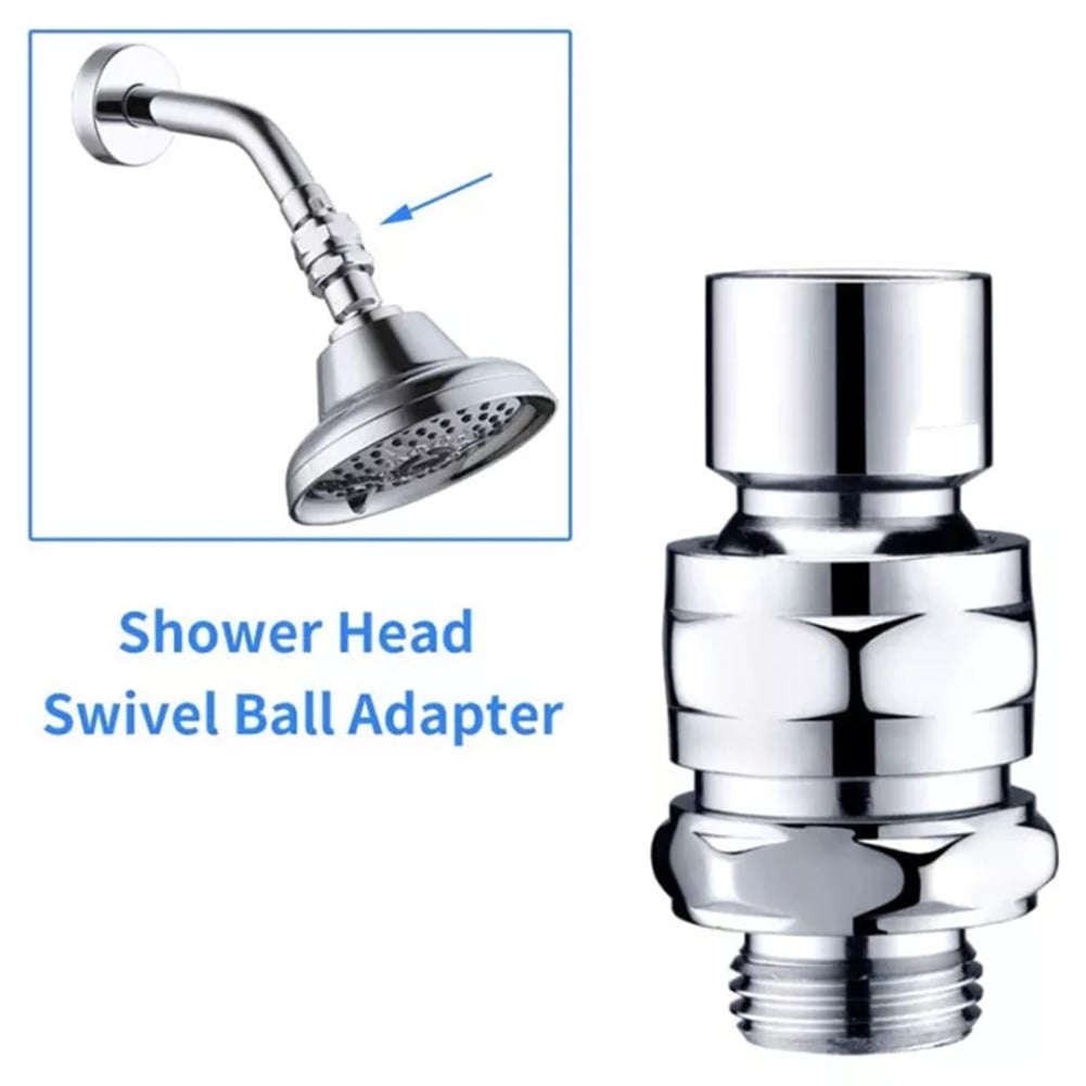 Shower Head Swivel Ball Adapter Connector Ball Joint Brass Shower Extension - Image 7
