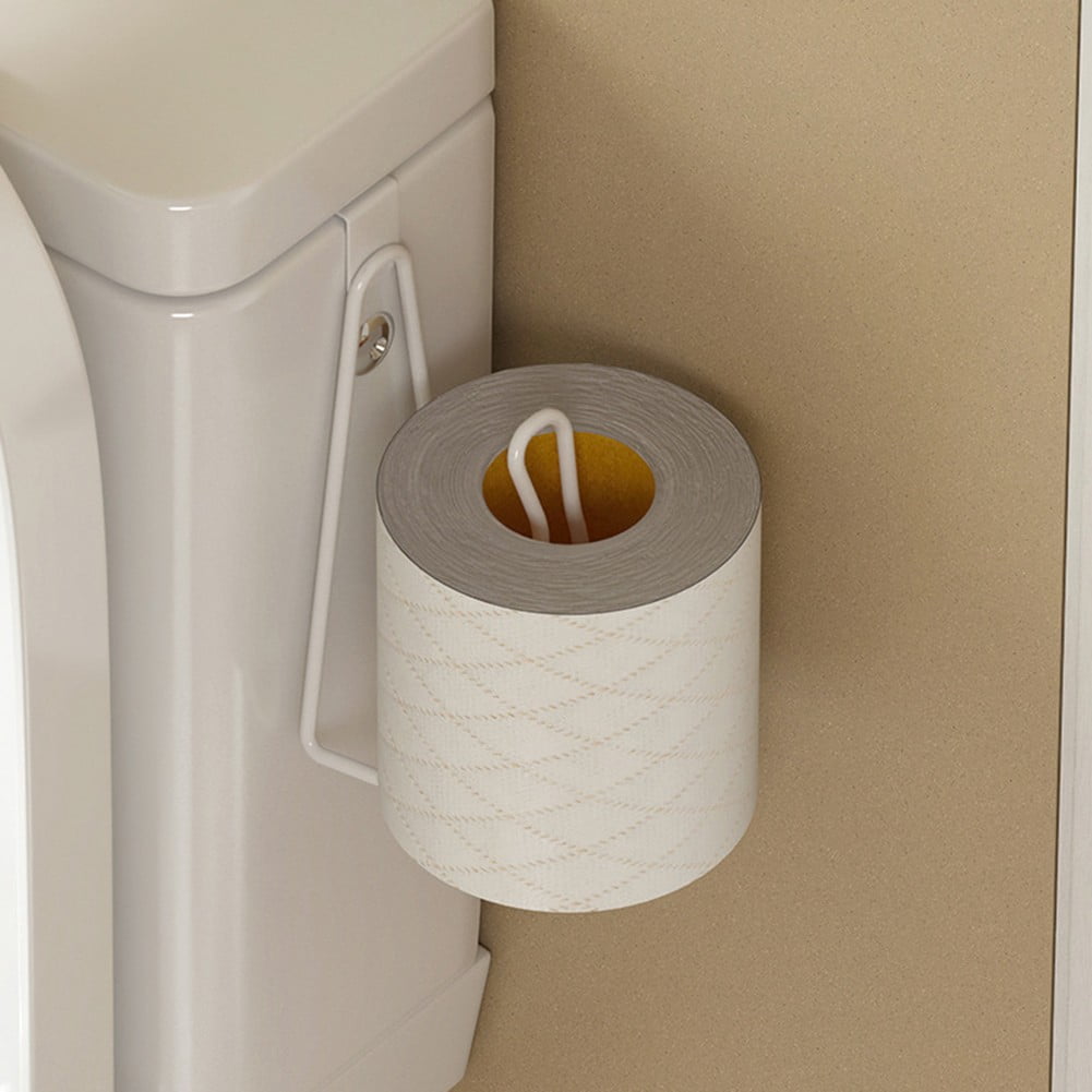 Over The Tank Toilet Paper Holder Hanging Toilet Paper Holder Paper Cabinet White Black - Image 3