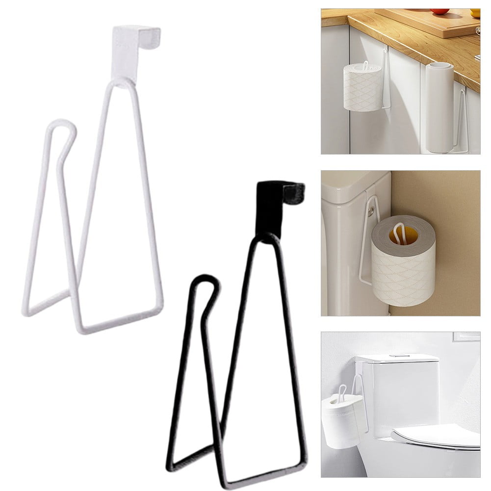 Over The Tank Toilet Paper Holder Hanging Toilet Paper Holder Paper Cabinet White Black - Image 4