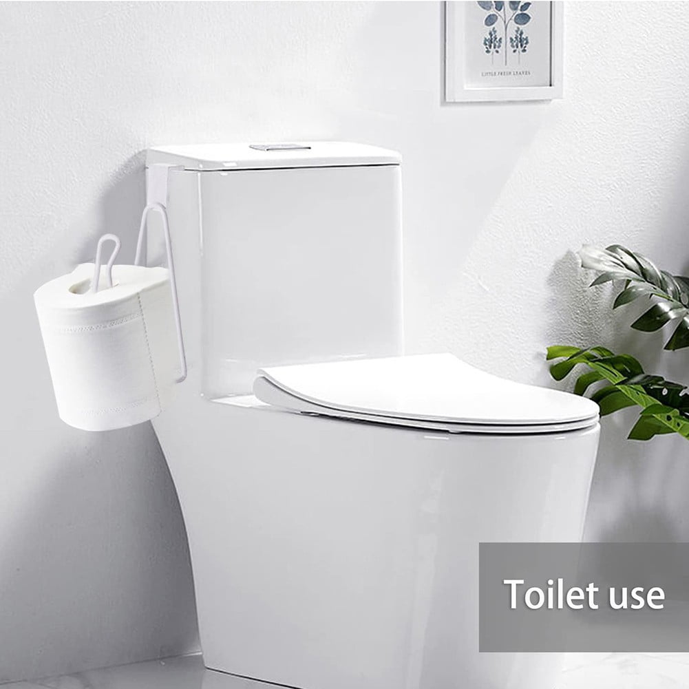 Over The Tank Toilet Paper Holder Hanging Toilet Paper Holder Paper Cabinet White - Image 3