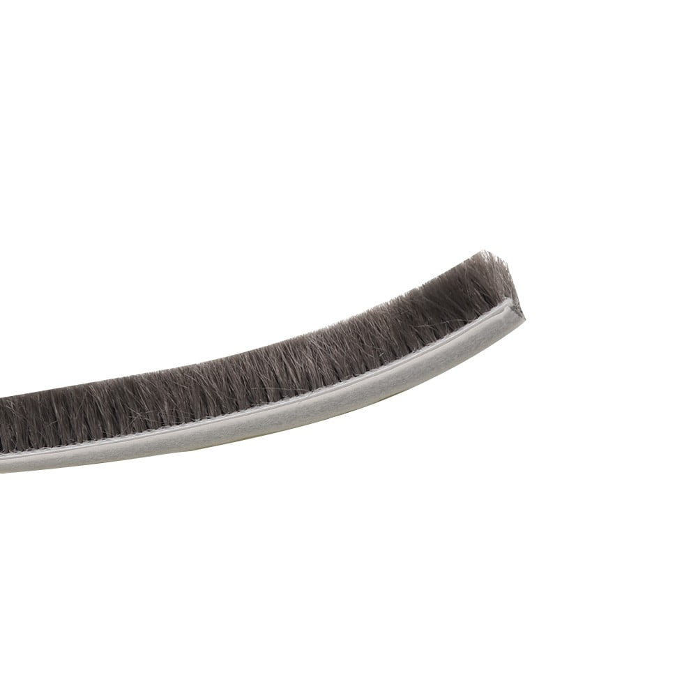 Decor Bottom Bristle Pile Seal Film Door Draught Excluder Brush Weather Strip 10M 5/9/15/23Mm Diy Home High Quality White 9×5Mm 9×23Mm Brown - Image 4