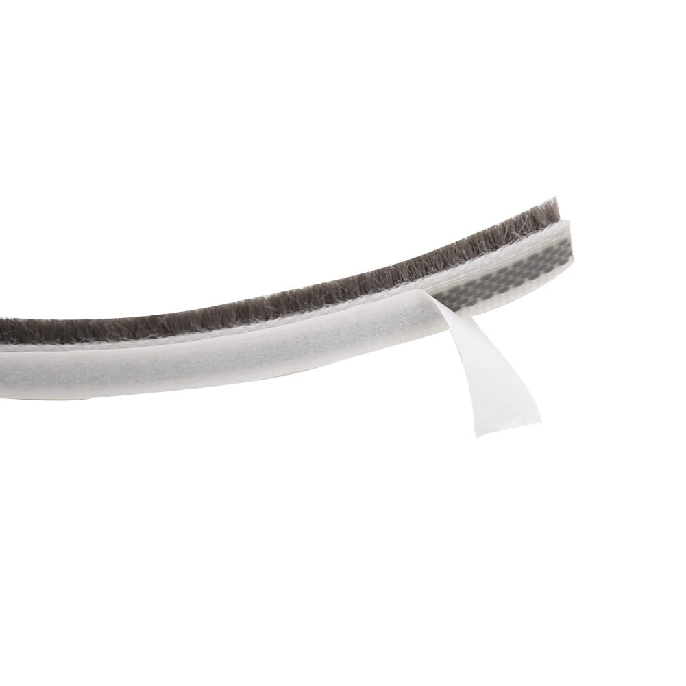 Decor Bottom Bristle Pile Seal Film Door Draught Excluder Brush Weather Strip 10M 5/9/15/23Mm Diy Home High Quality White 9×5Mm 9×23Mm Brown - Image 5