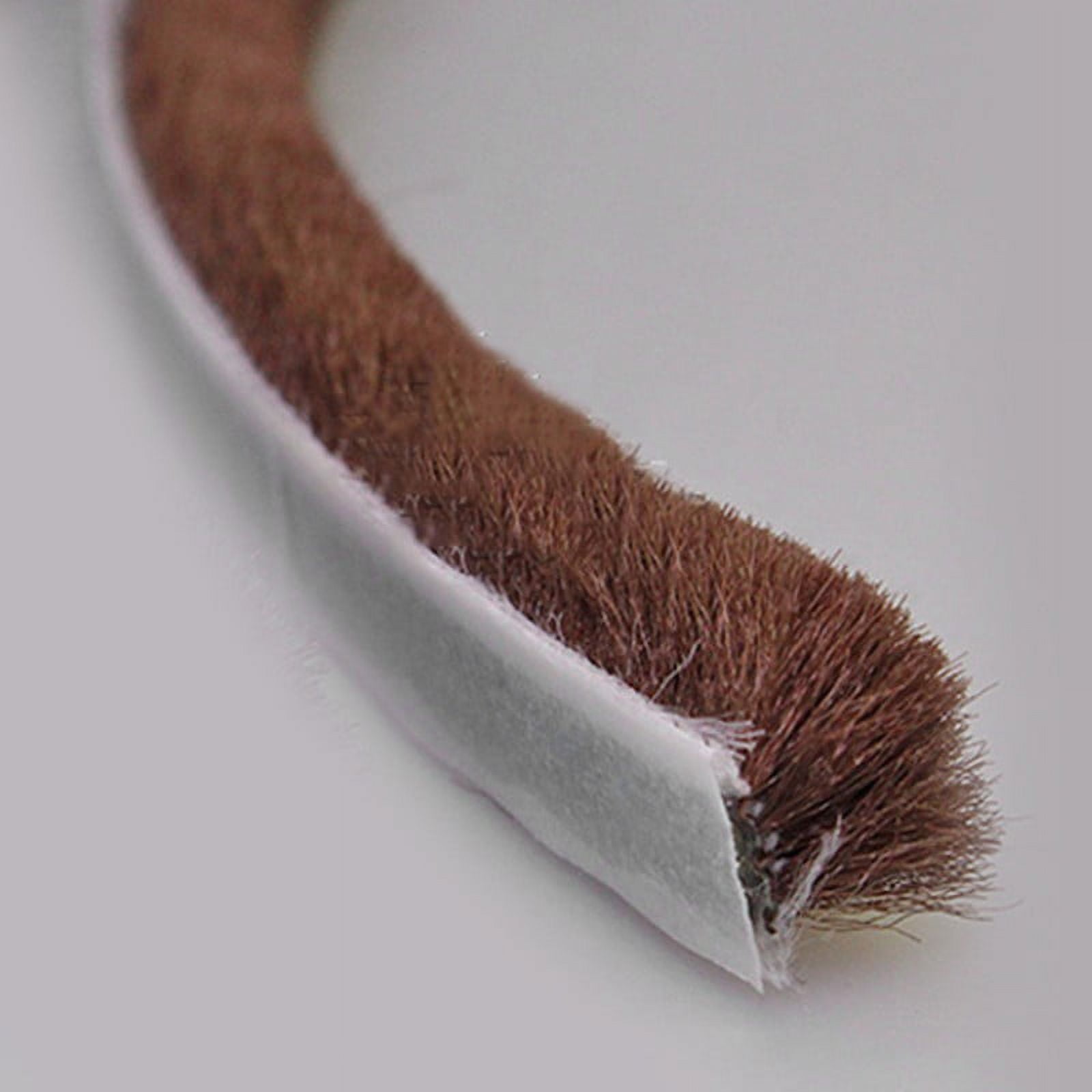 Decor Bottom Bristle Pile Seal Film Door Draught Excluder Brush Weather Strip 10M 5/9/15/23Mm Diy Home High Quality White 9×5Mm 9×9Mm Brown - Image 1