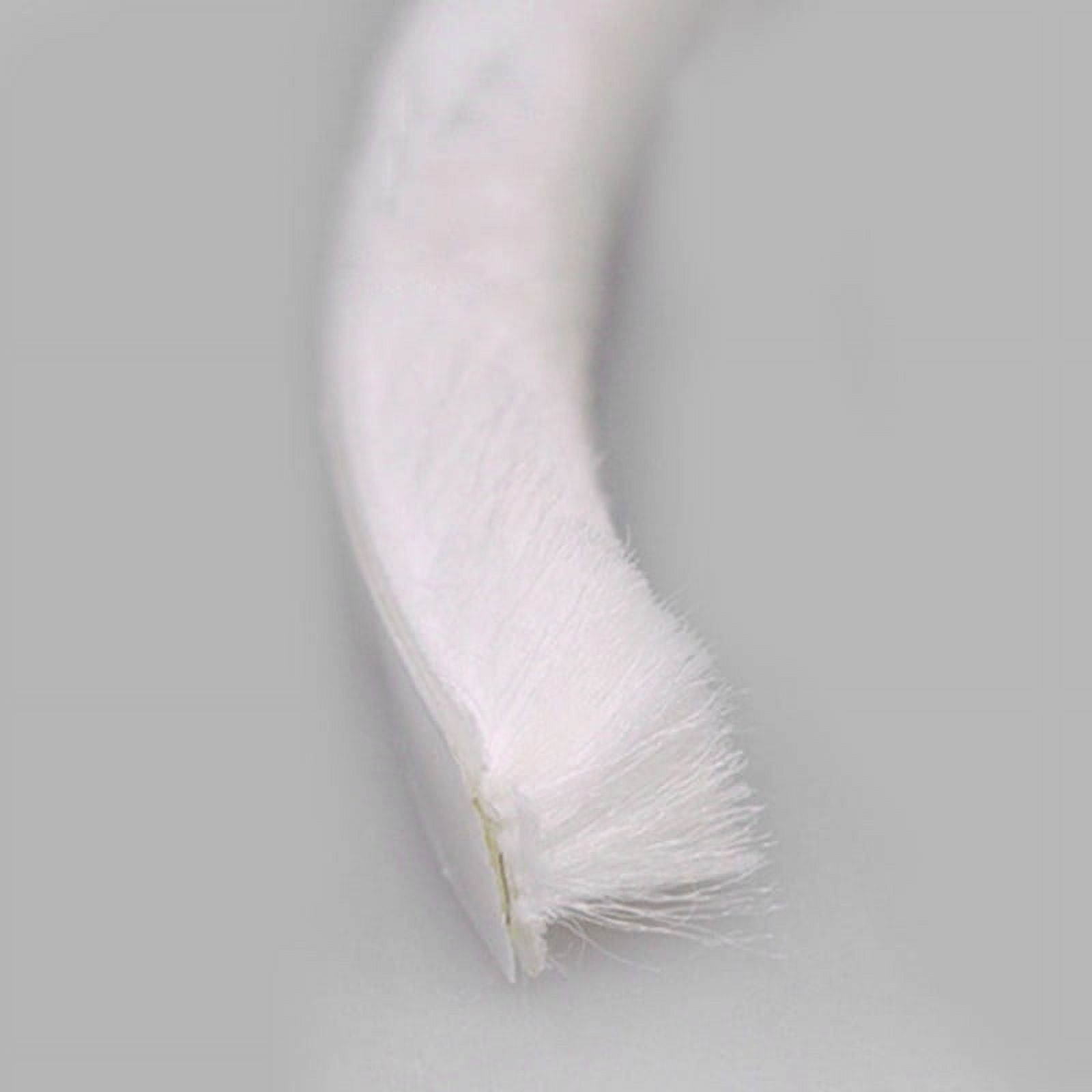 Decor Bottom Bristle Pile Seal Film Door Draught Excluder Brush Weather Strip 10M 5/9/15/23Mm Diy Home High Quality White 9×5Mm White - Image 1