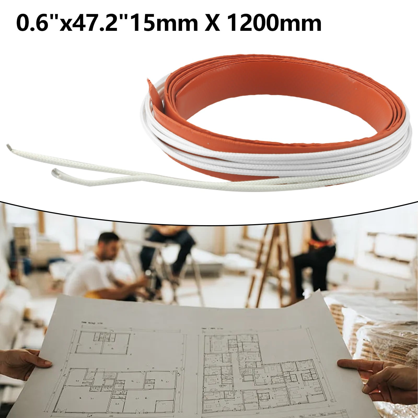 1Pcs 1M 150W 12V Silicone Heater Strip Heating Tools for Windshield Screen Wiper Printing Tools Thermal Heating Pad - Image 3