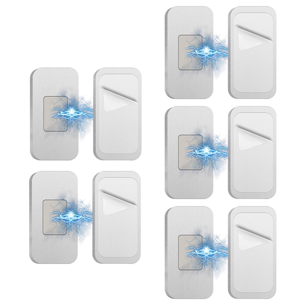 Drawer Catches Easy Installation Powerful Magnetic Closure Secure Hold Silver 5 Set - Image 2