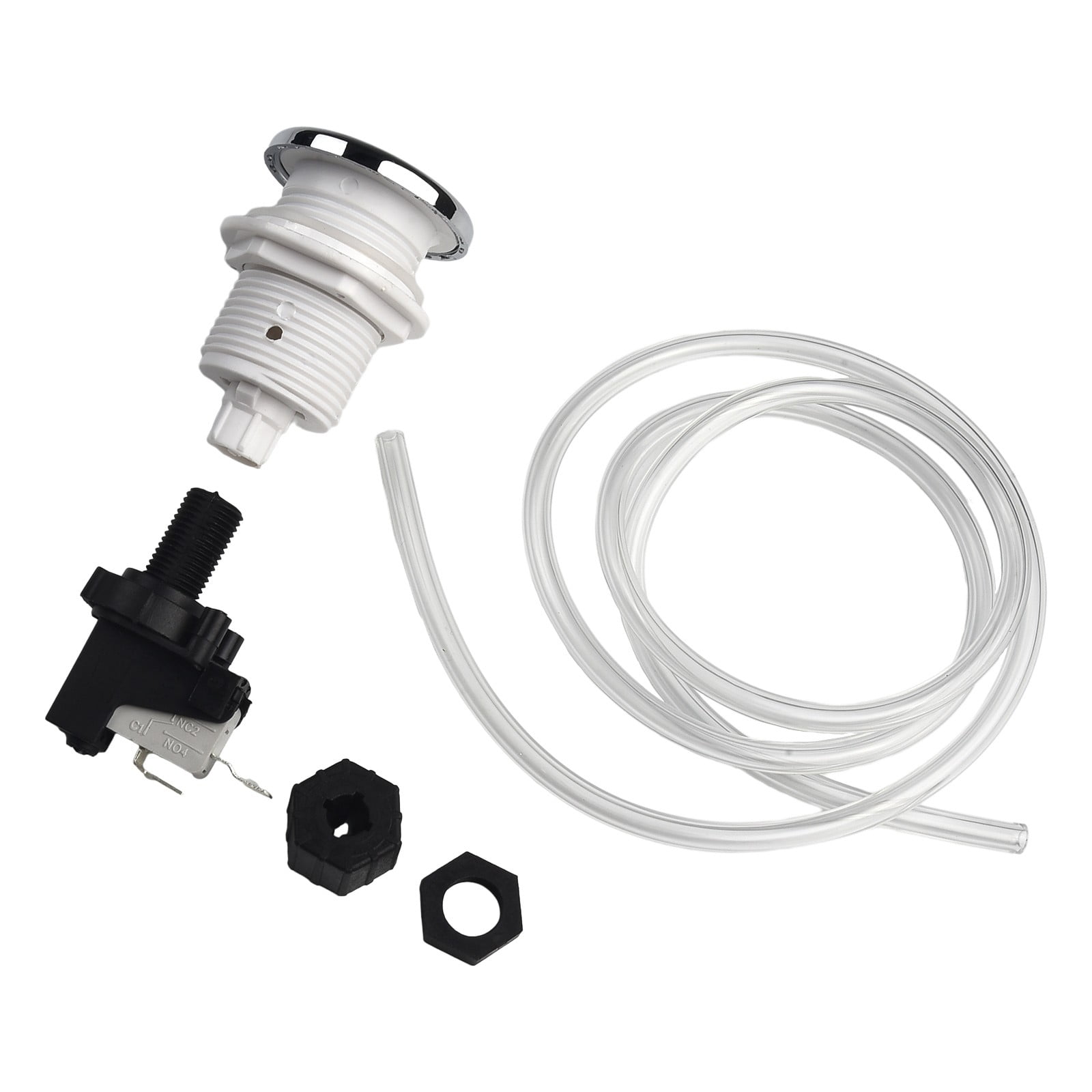 Pneumatic Switch on Off Push Air Switch Button 32mm For Bathtub Spa Waste Garbage Disposal Switch 125-250V 16A - Image 1