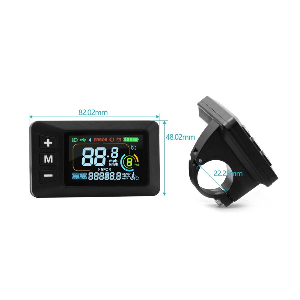 E-Bike Display 24V 36V 48V 60V Lcd Display With 5 Pin Waterproof Interface Cable Fangkenuo - Image 3