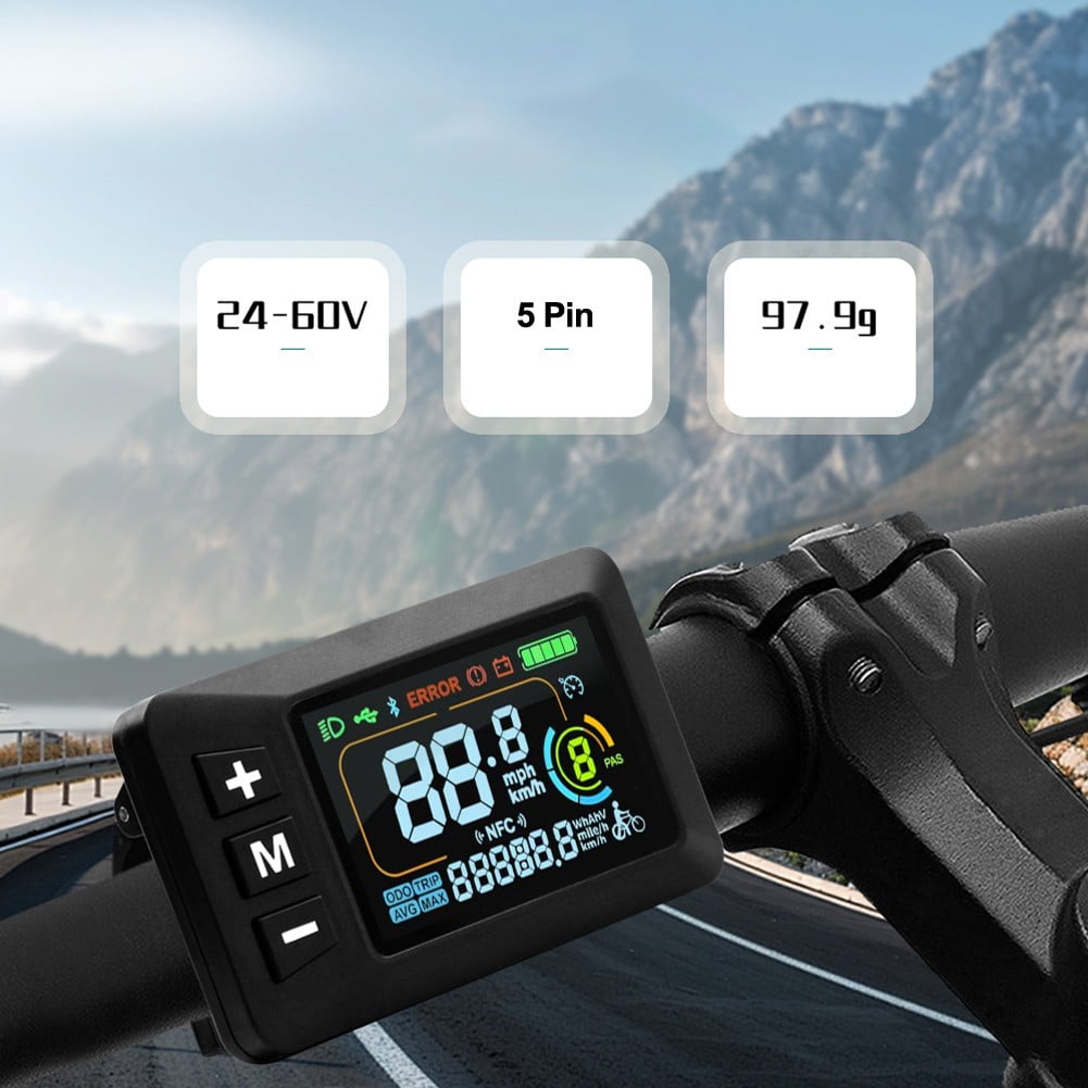 E-Bike Display 24V 36V 48V 60V Lcd Display With 5 Pin Waterproof Interface Cable Fangkenuo - Image 4
