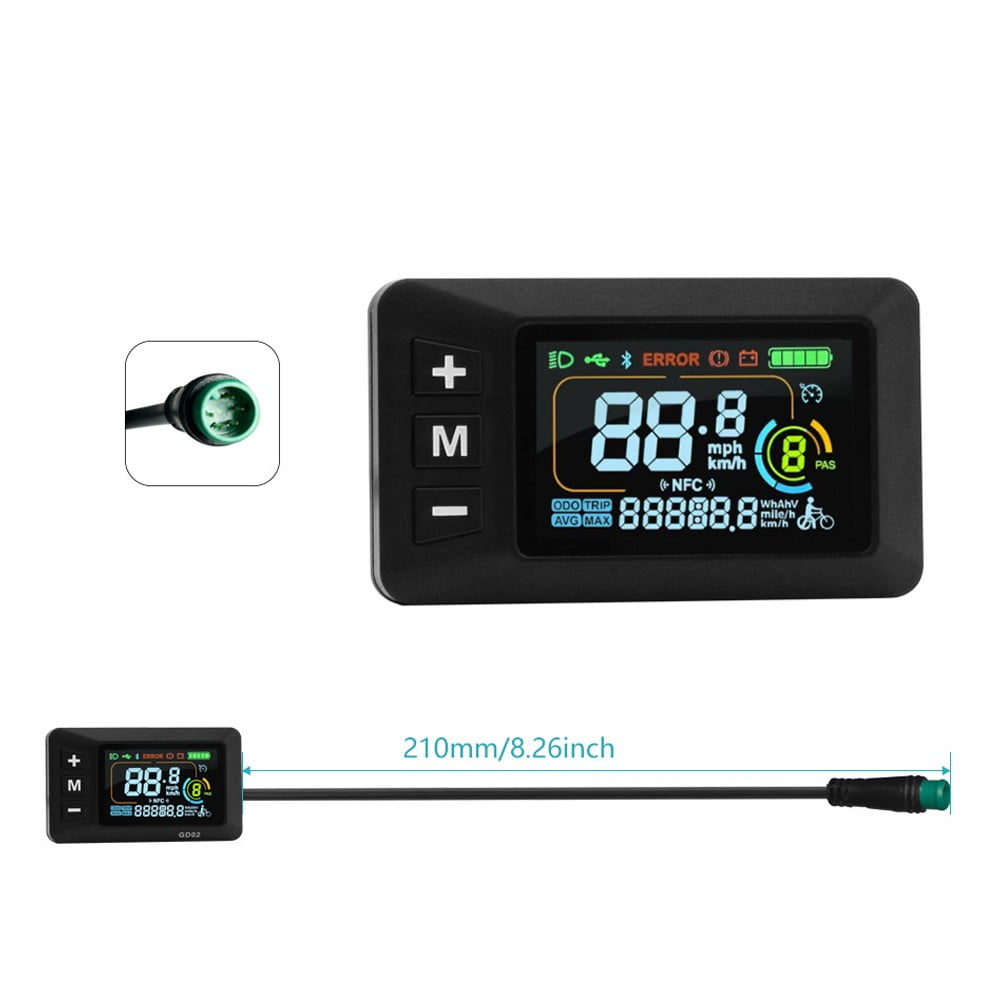 E-Bike Display 24V 36V 48V 60V Lcd Display With 5 Pin Waterproof Interface Cable Fangkenuo - Image 6