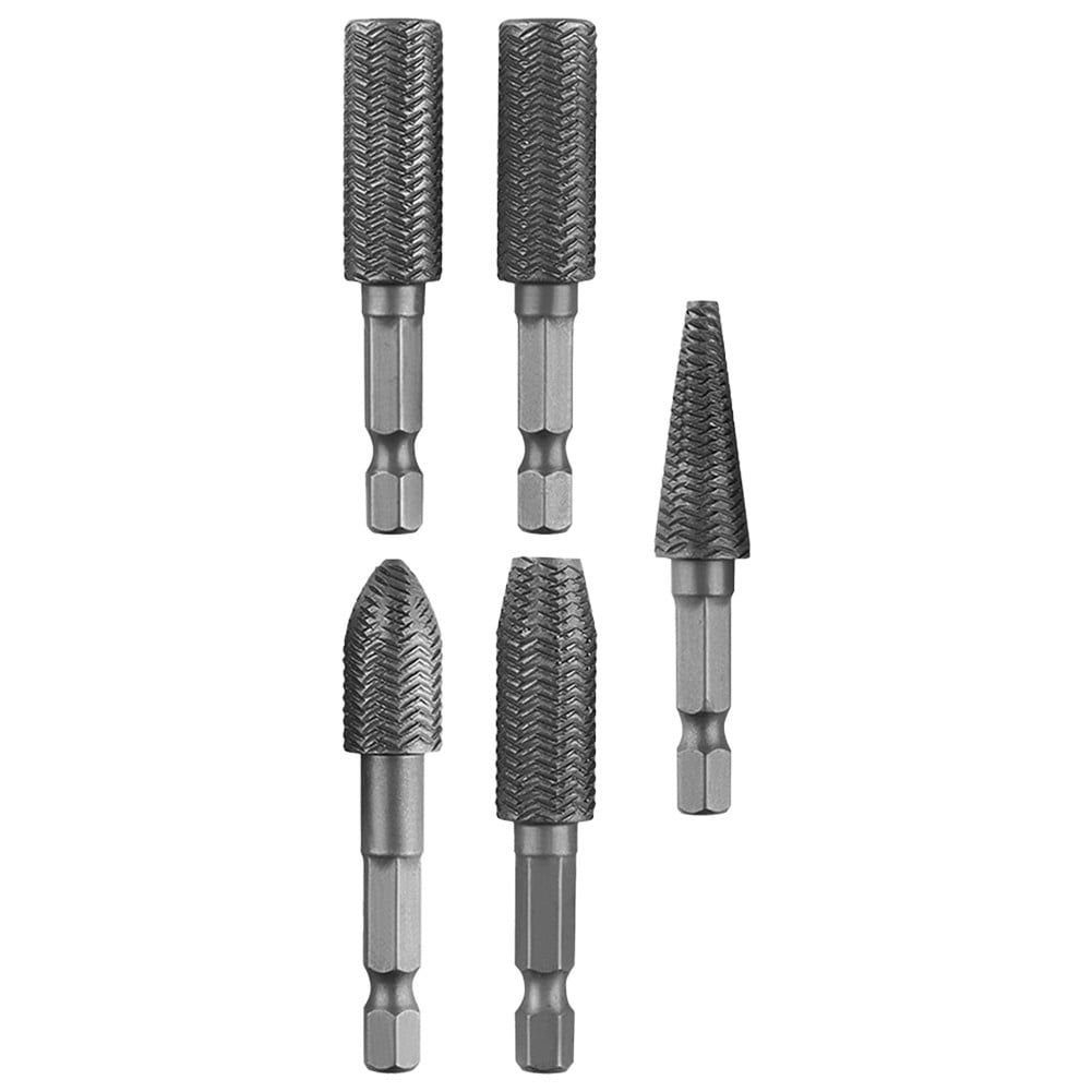 Hex Shank Rotary Steel File Drill Bits Burrs Grinding Grooved Sanding Engraving Tool Set for Metal Wood Plastic Tool Set - Image 4