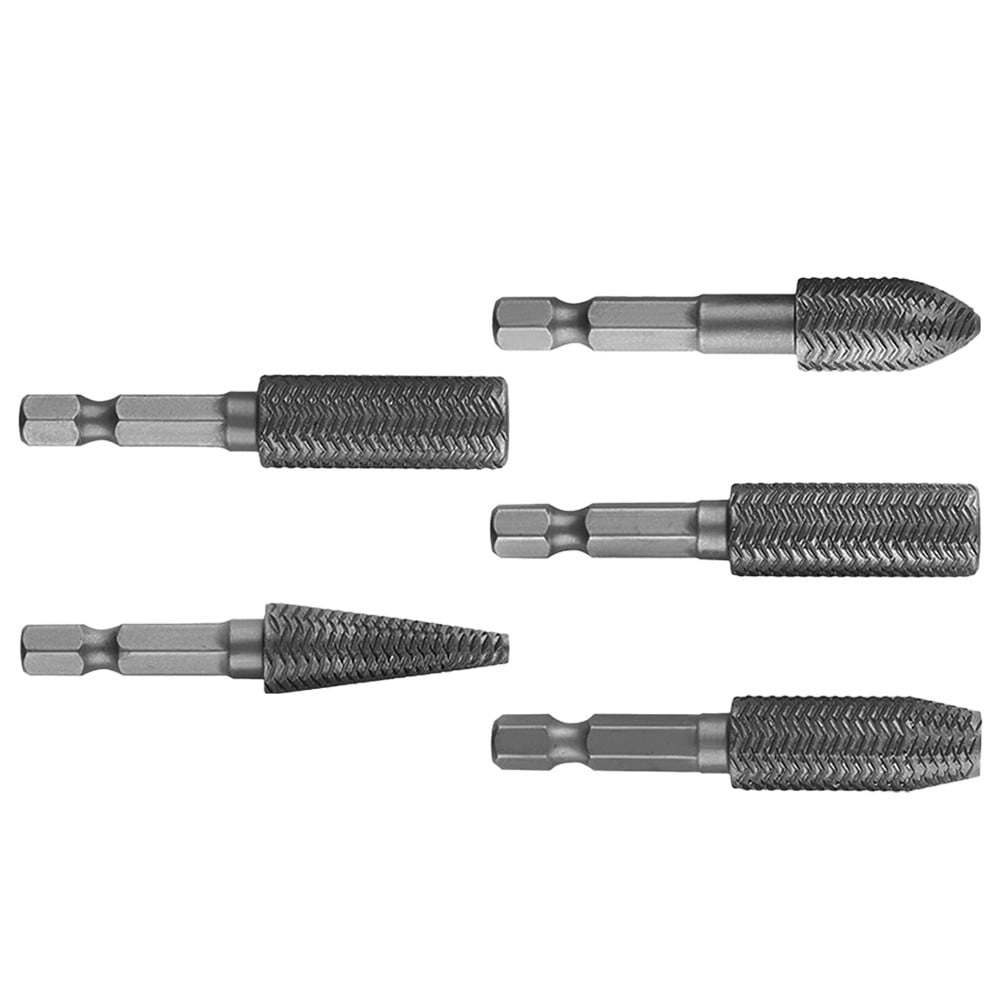 Hex Shank Rotary Steel File Drill Bits Burrs Grinding Grooved Sanding Engraving Tool Set for Metal Wood Plastic Tool Set - Image 5