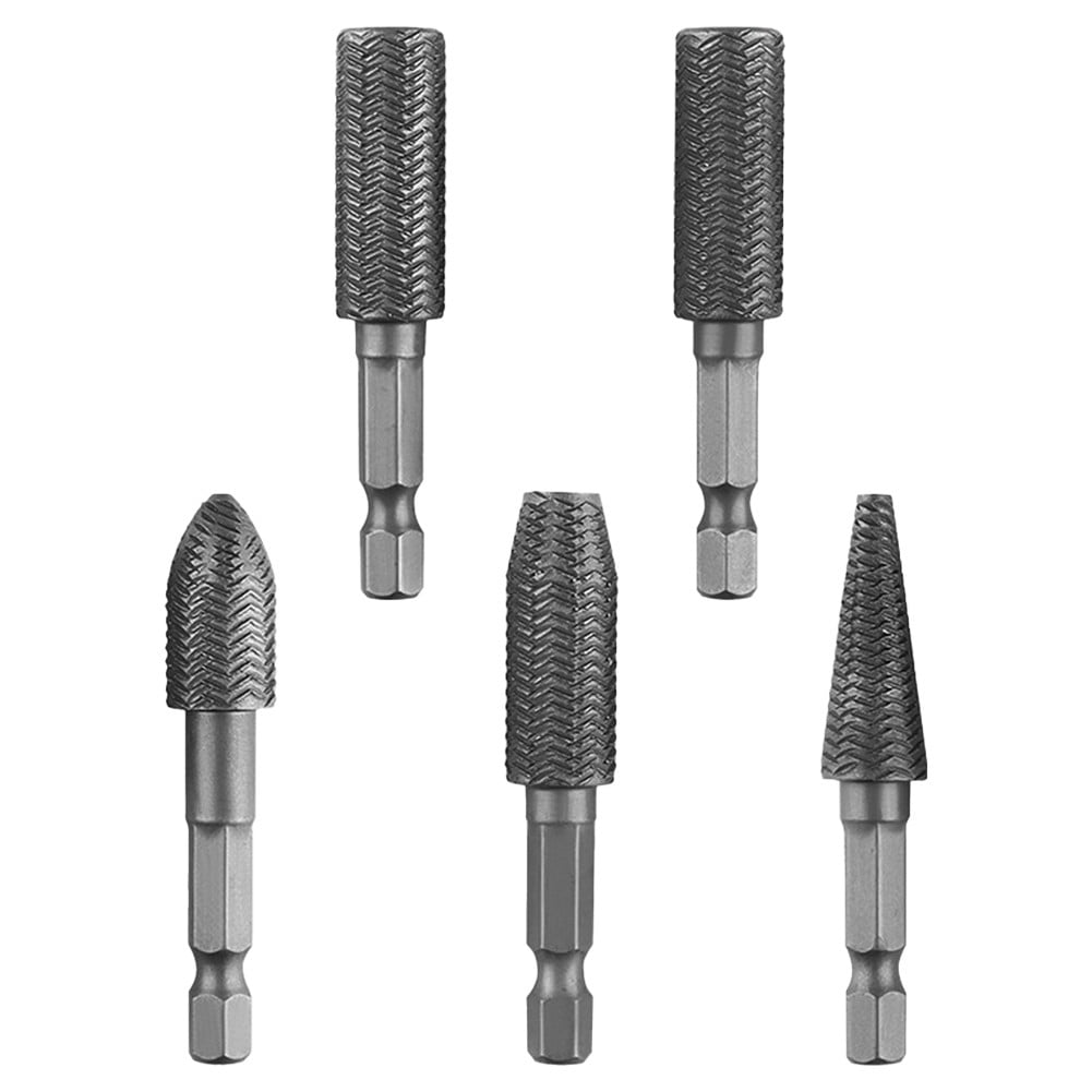 Hex Shank Rotary Steel File Drill Bits Burrs Grinding Grooved Sanding Engraving Tool Set for Metal Wood Plastic Tool Set - Image 8