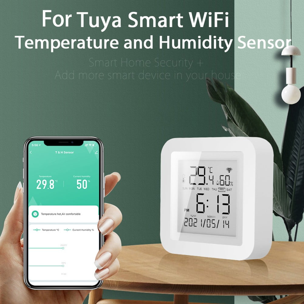 1Set Wifi Thermometer with Usb Cable for Tuya Smart Wifi Thermometer Hygrometer Indoor Room Digital Temperature Sensor - Image 5