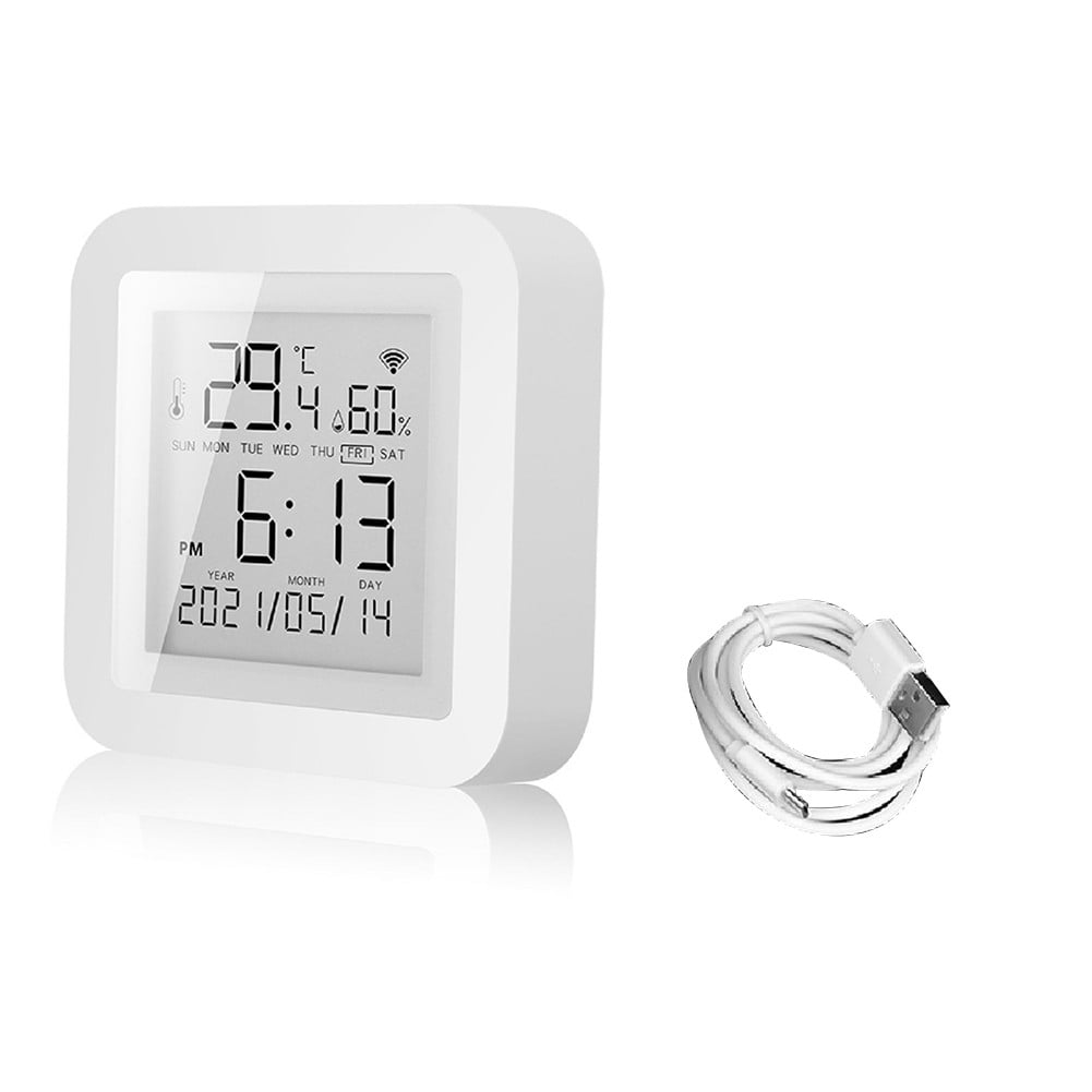 1Set Wifi Thermometer with Usb Cable for Tuya Smart Wifi Thermometer Hygrometer Indoor Room Digital Temperature Sensor - Image 6