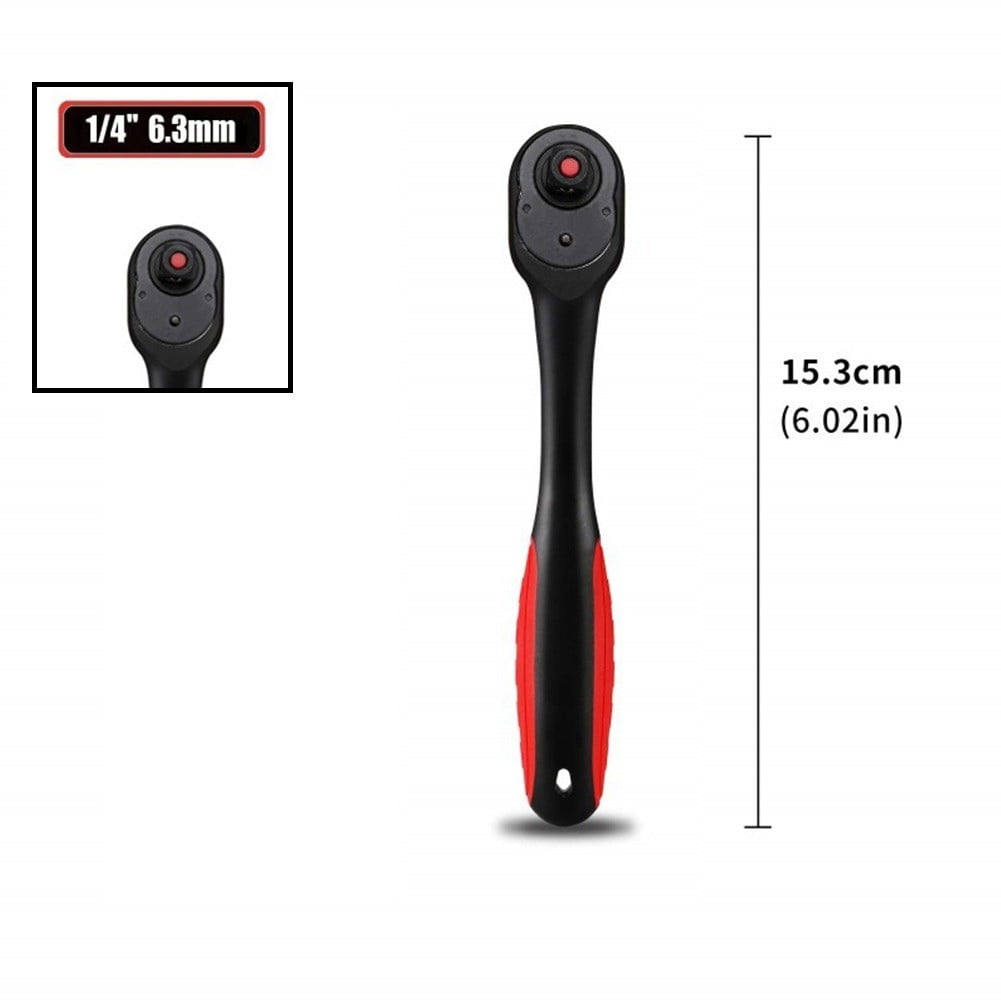 72 Tooth Ratchet Wrench Driver Quick-Release Socket Wrench 9.5Mm Fangkenuo 6.35Mm - Image 2