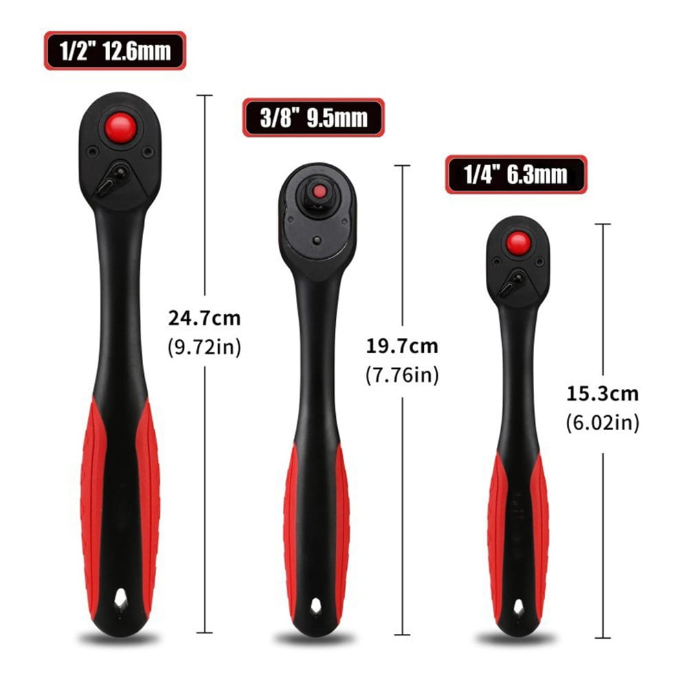 72 Tooth Ratchet Wrench Driver Quick-Release Socket Wrench 9.5Mm Fangkenuo 9.5Mm - Image 4