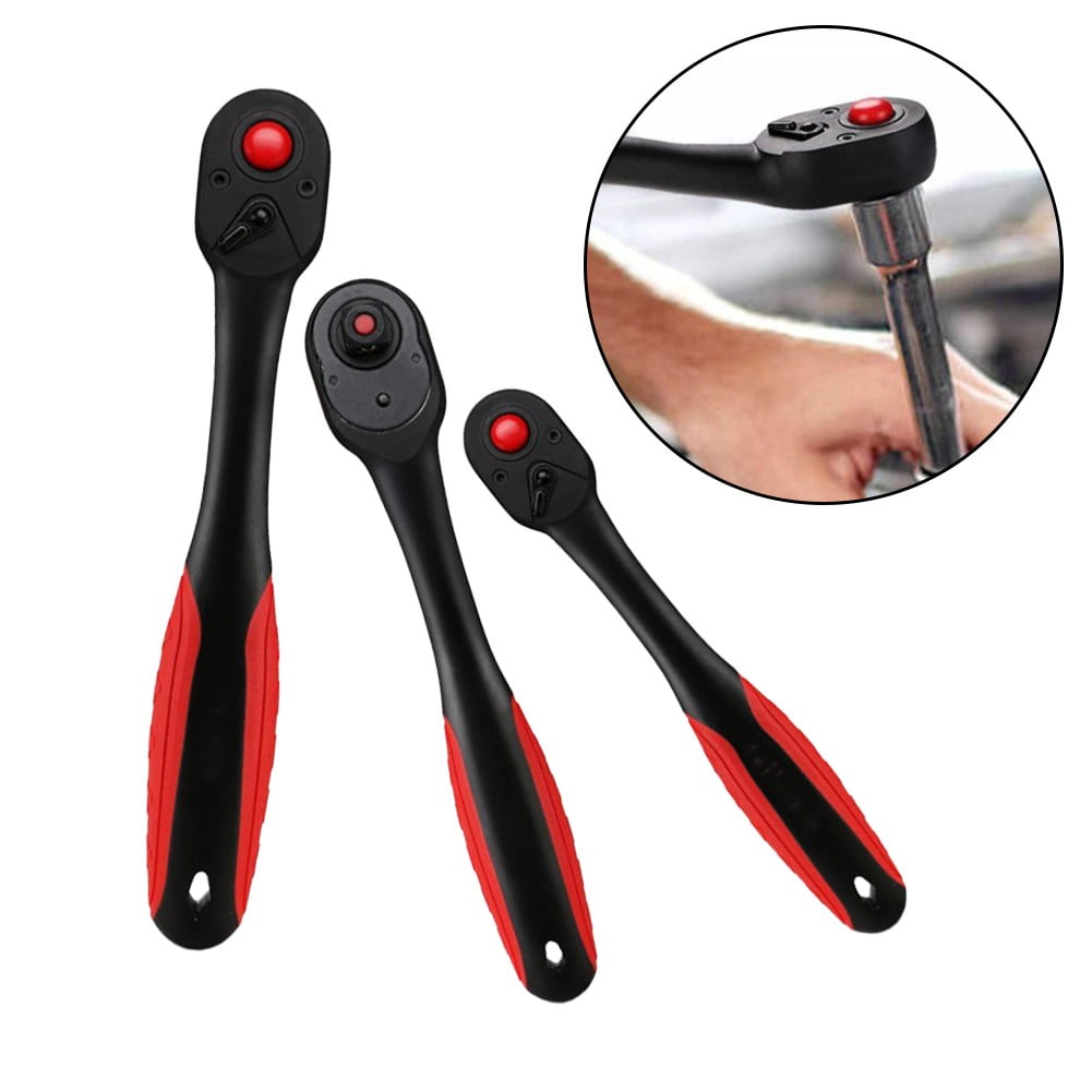 72 Tooth Ratchet Wrench Driver Quick-Release Socket Wrench 9.5Mm Fangkenuo Black - Image 3