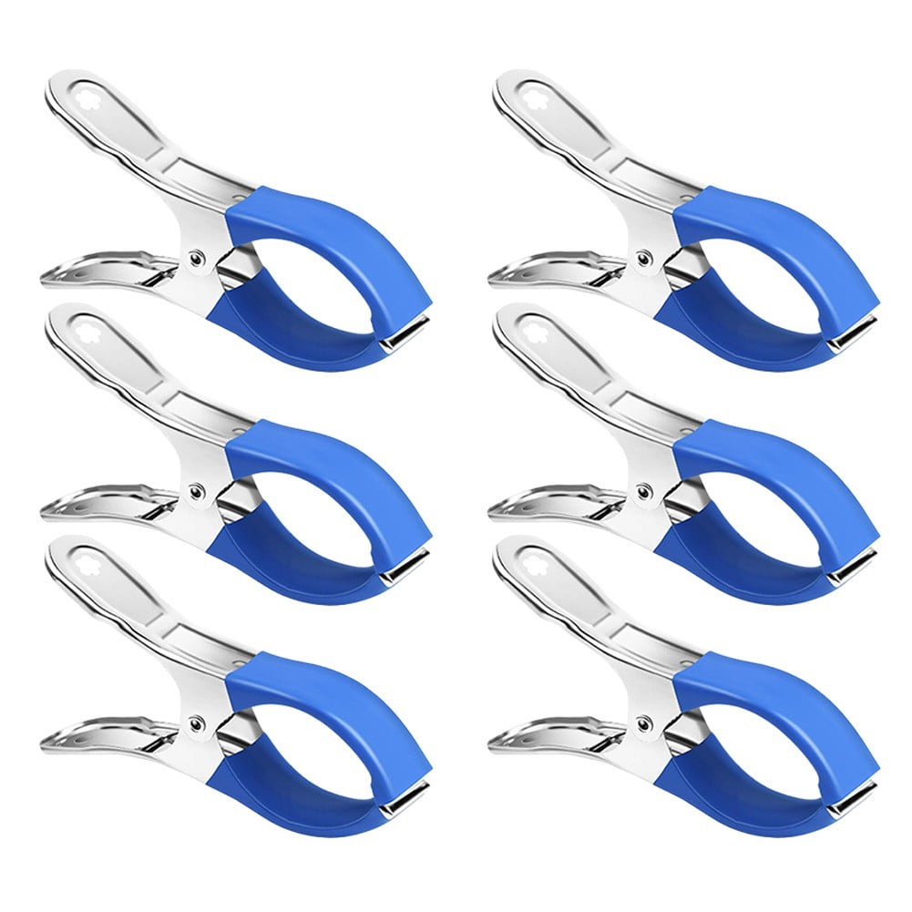 Windproof Pool Cover Clips 30Pcs For Above Ground And Hard Edged Pools-6Pcs Blue 6pcs blue - Image 1