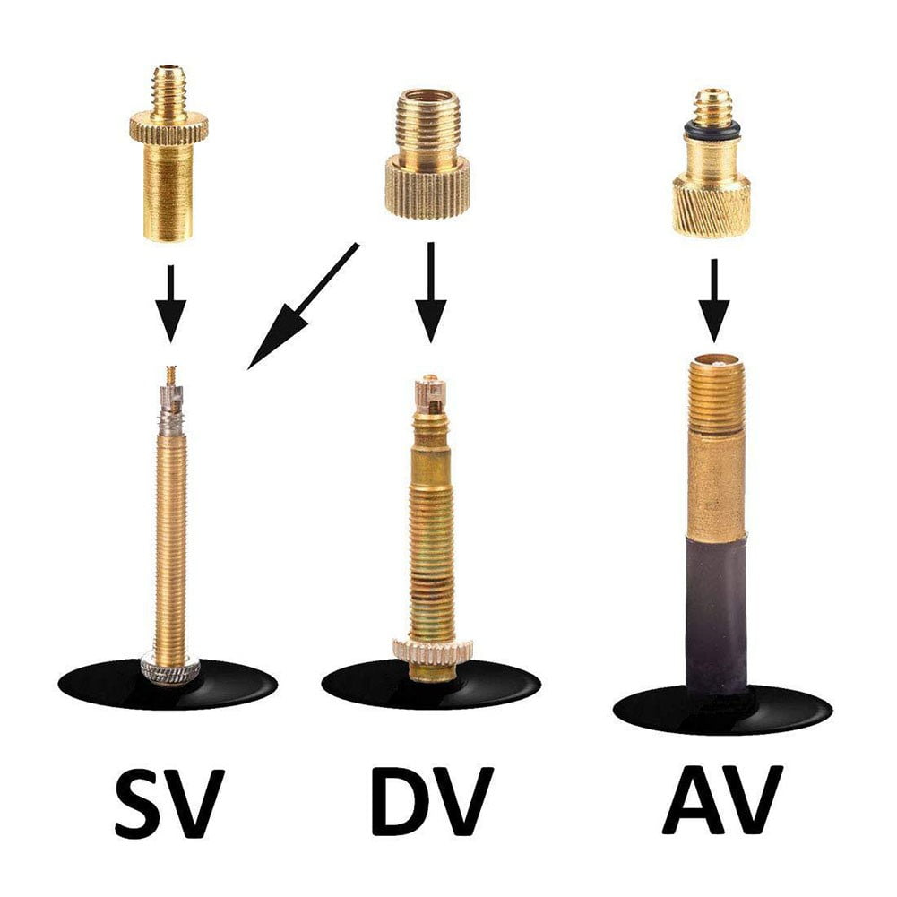 15Pcs Bike Valve Adaptor Set Kit Sv Fv Dv Av Needle Valve Connector For Ball Bicycle Inflator Pumpaccessories Fangkenuo - Image 1
