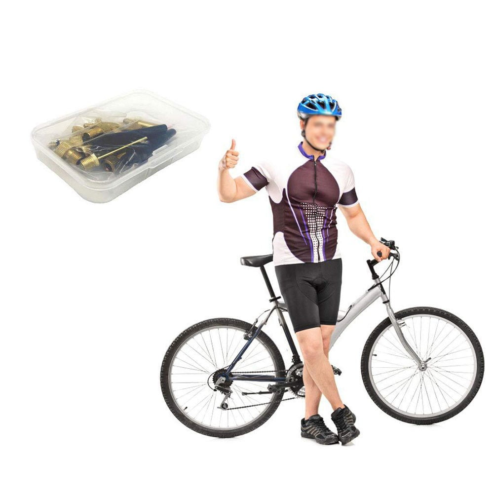 15Pcs Bike Valve Adaptor Set Kit Sv Fv Dv Av Needle Valve Connector For Ball Bicycle Inflator Pumpaccessories Fangkenuo - Image 8