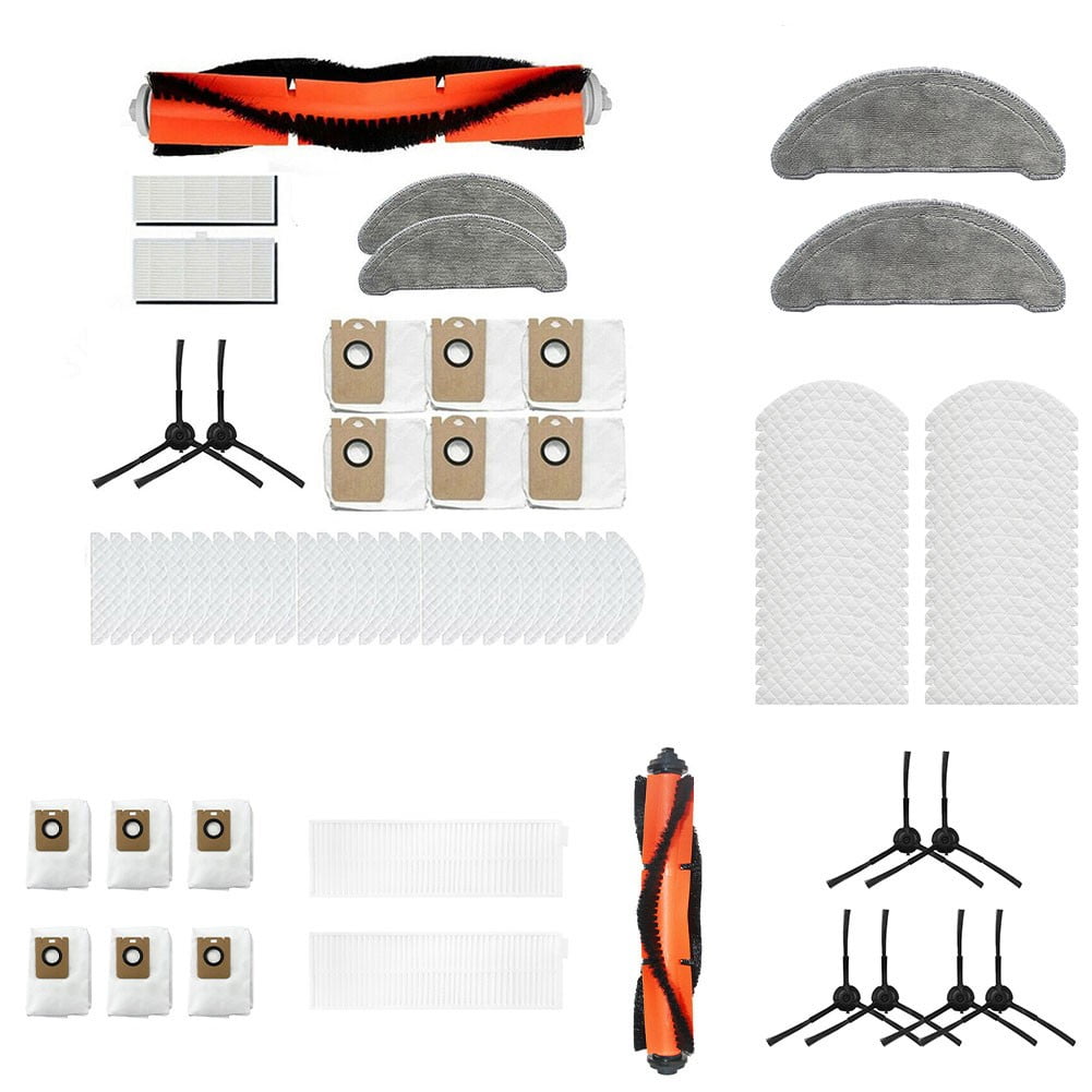 Side Roller Brush Filters Mop Cloth Dust Bags For Imou L11 Vacuum Cleaner Parts Robot Sweeper Replacement Spare Part 2 Filters Laisenwei 2 Filters - Image 1